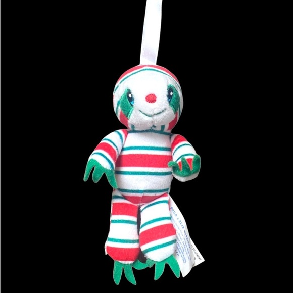 Build A Bear Small Peppermint Twist Christmas Sloth 6 inches Ornament Decor - Picture 1 of 7